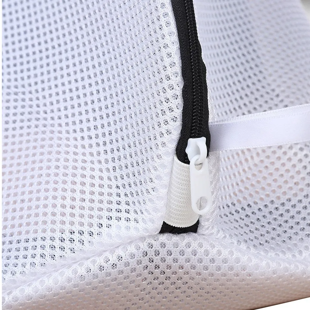 4pcs Laundry Bag with Zipper Mesh Washing Machine Net Shoe Bags Home Sneakers Shoes
