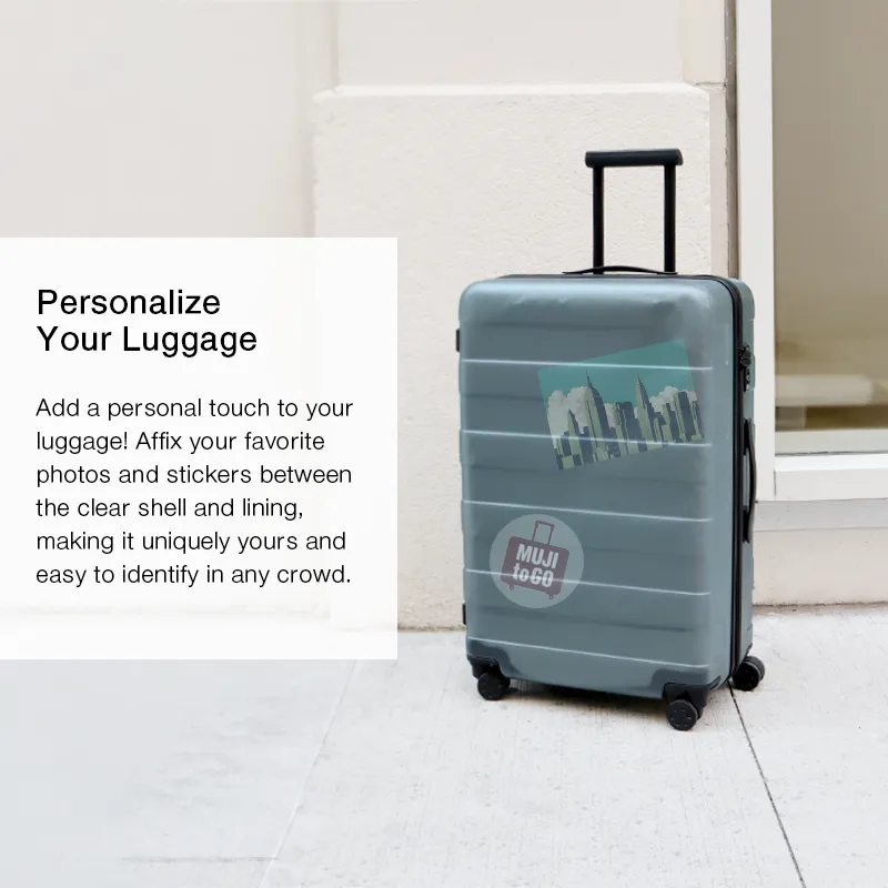 Adjustable Handle Hard Shell Suitcase 75L - Clear | Check-In