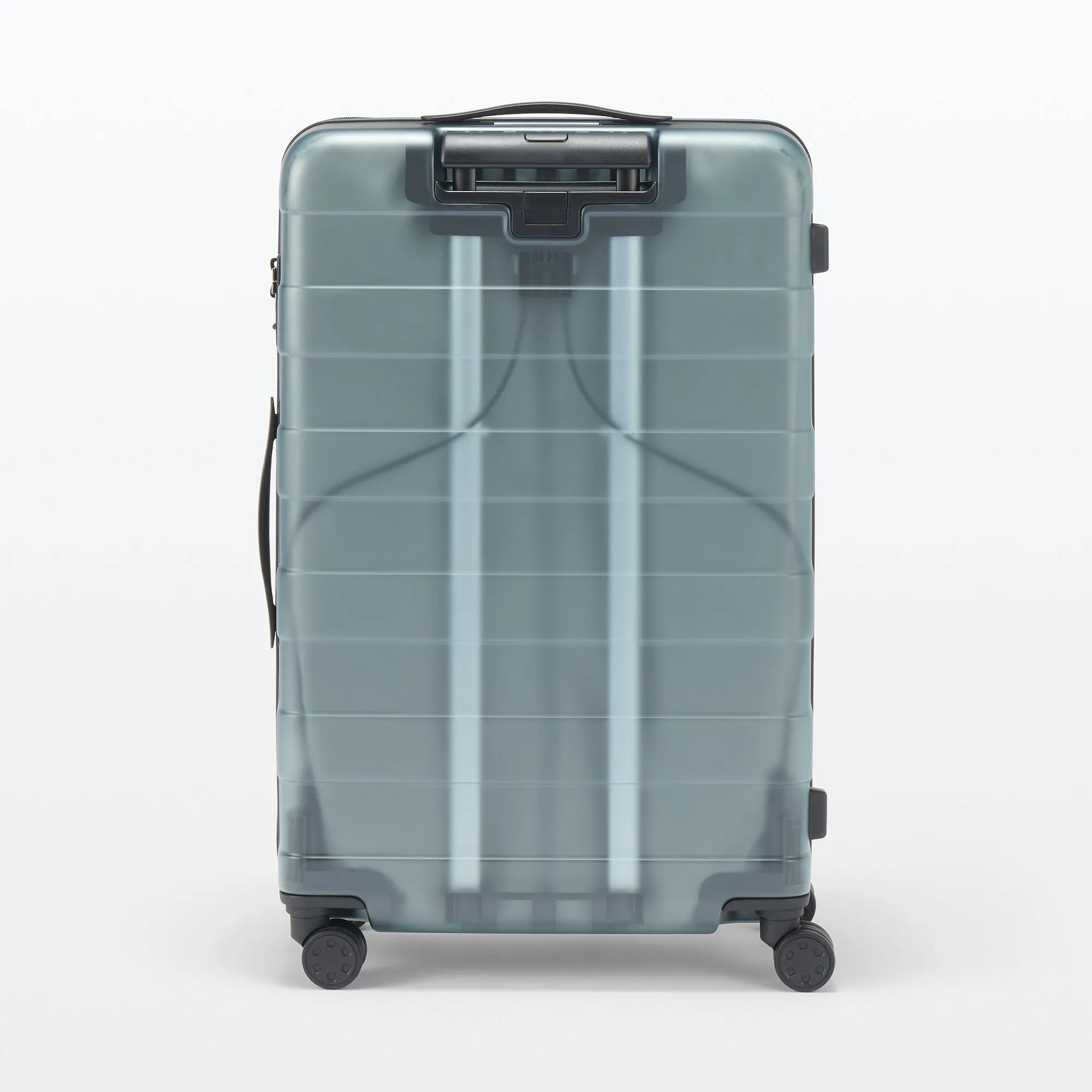 Adjustable Handle Hard Shell Suitcase 75L - Clear | Check-In