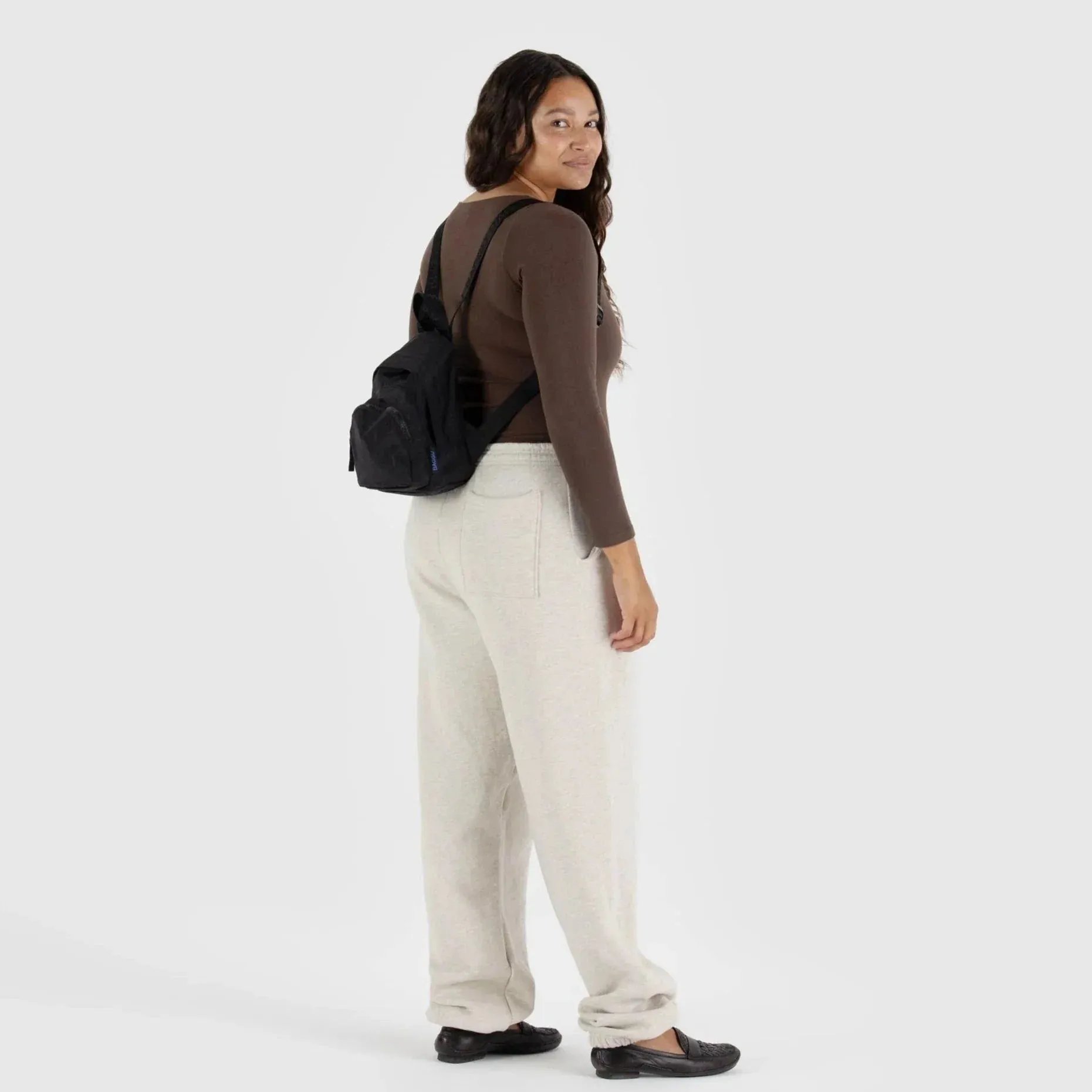 Baggu Mini Nylon Backpack in Black