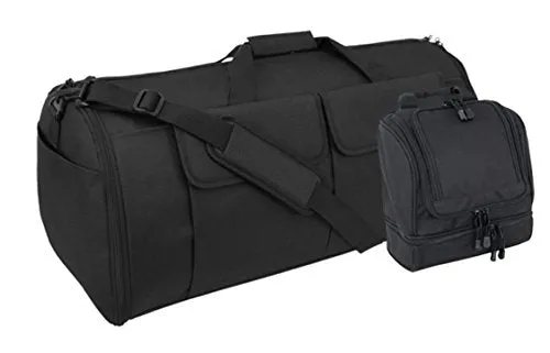 Black Code Alpha Hybrid Garment Duffel Bag And Toiletry Kit