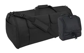 Black Code Alpha Hybrid Garment Duffel Bag And Toiletry Kit