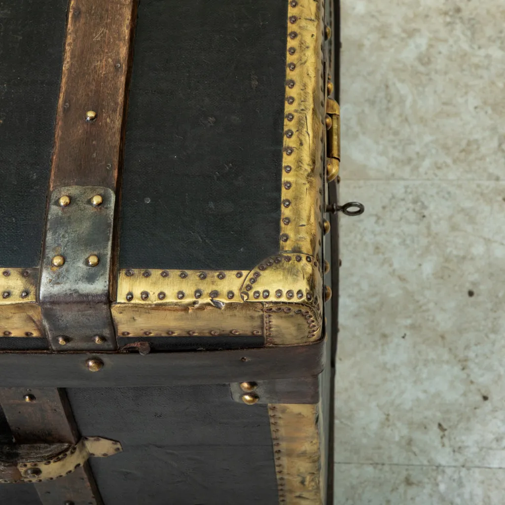 Black Leather Trunk