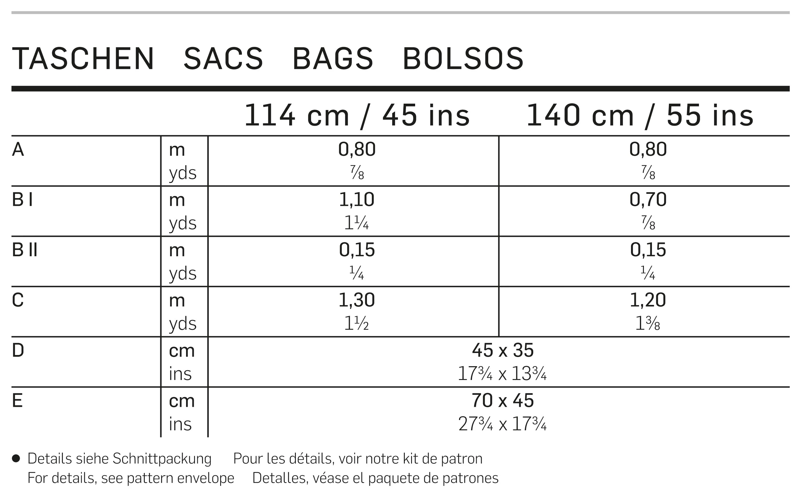 Burda Pattern 7223 Bags (One Size)