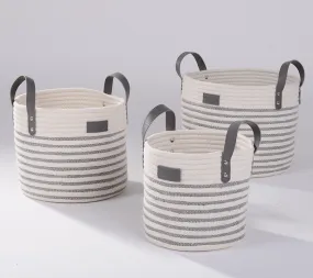 Cotton Rope Basket | Stripes