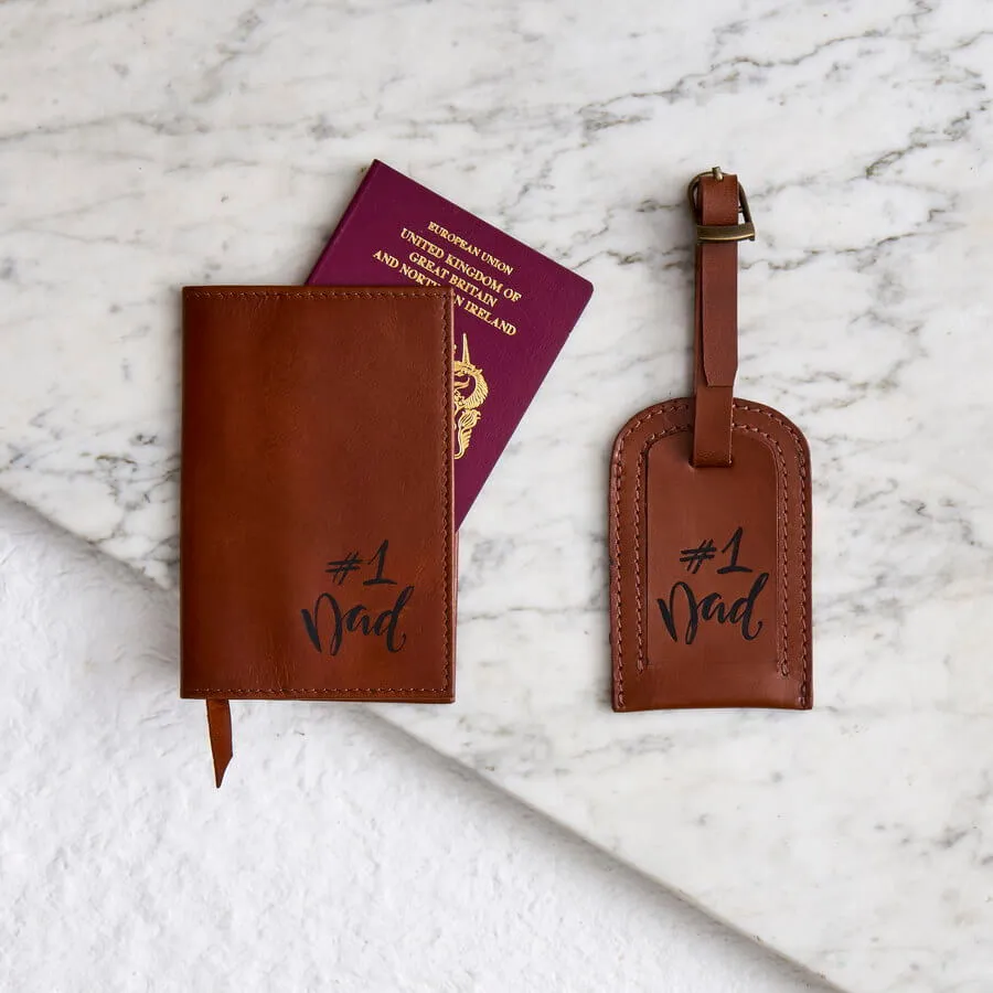 Dad Leather Travel Set