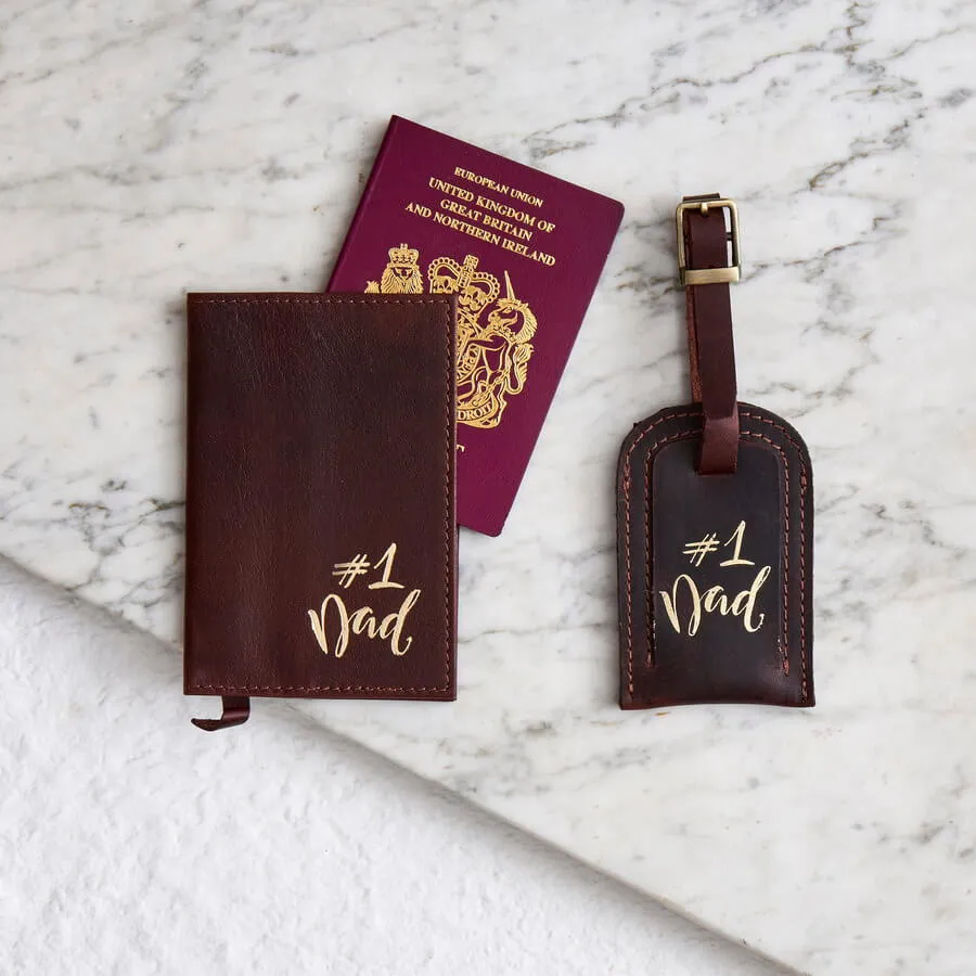 Dad Leather Travel Set