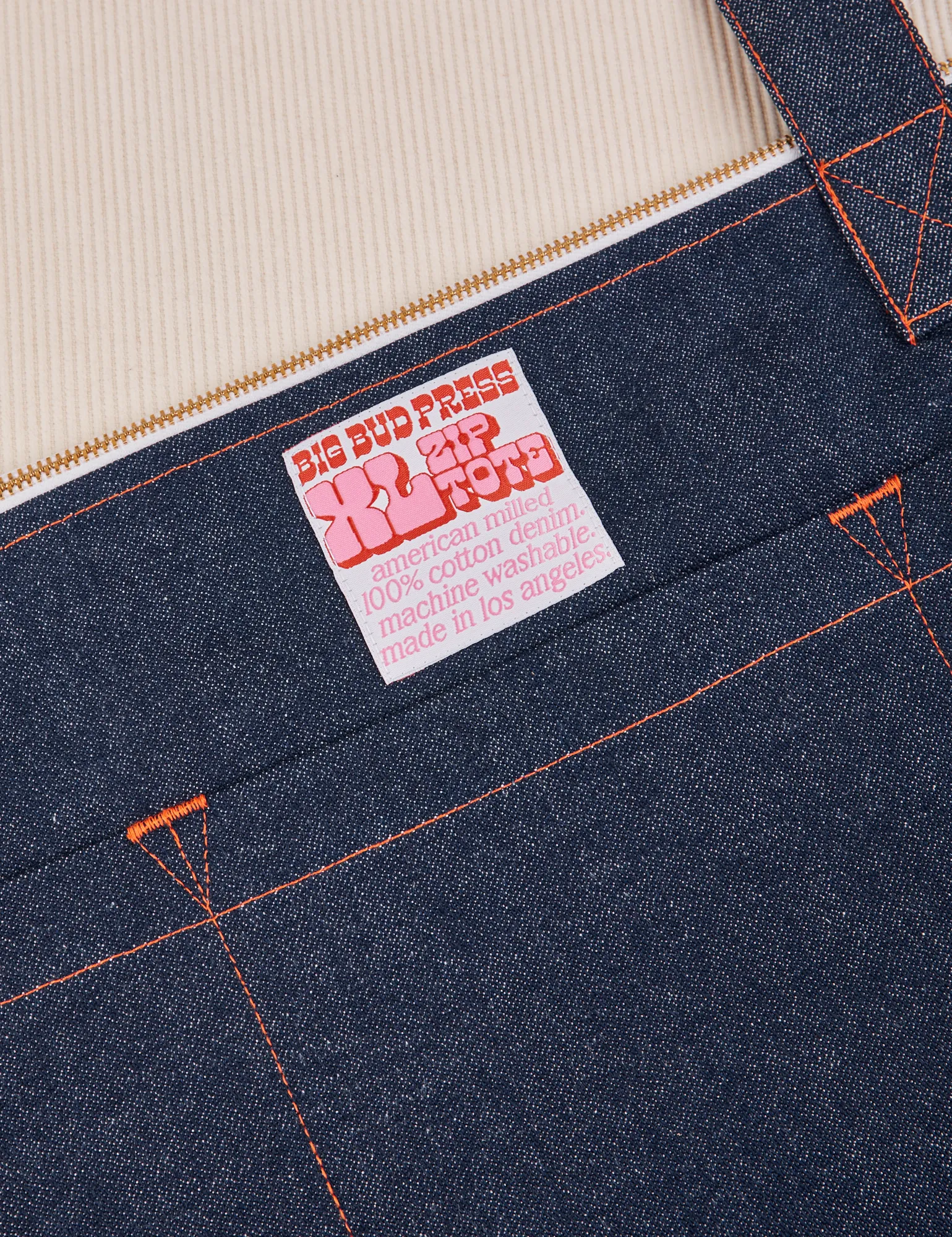 Denim XL Zip Tote