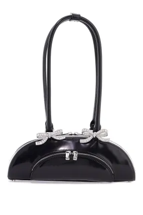 Diamond-Studded Bauletto Leather Handbag