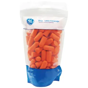 GE PPE - #GP428 -  BULLET SHAPED DISPOSABLE EARPLUG 50 PAIRS per bag - uncorded