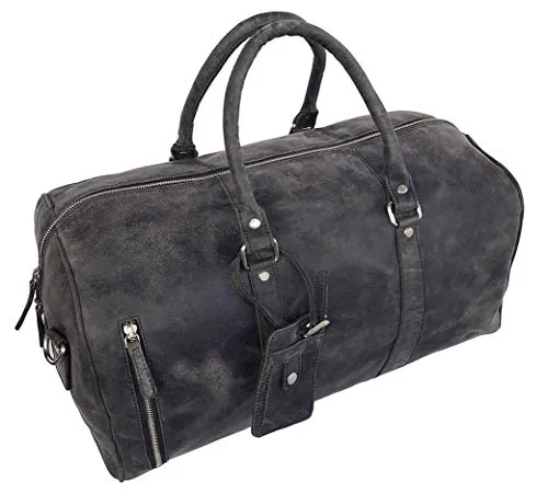 Genuine Leather Duffel Bag | Travel Overnight Weekend Leather Bag | Sports Gym Duffel Bag for Men