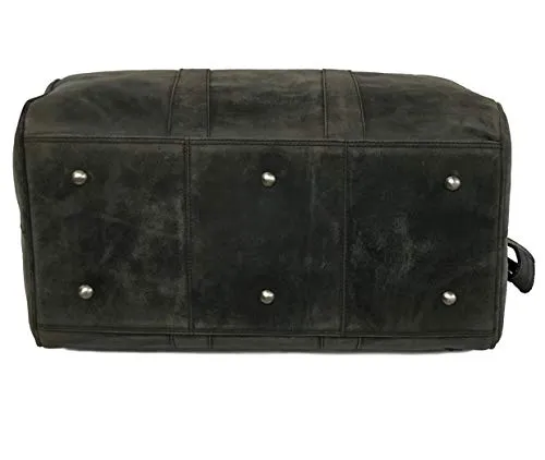 Genuine Leather Duffel Bag | Travel Overnight Weekend Leather Bag | Sports Gym Duffel Bag for Men