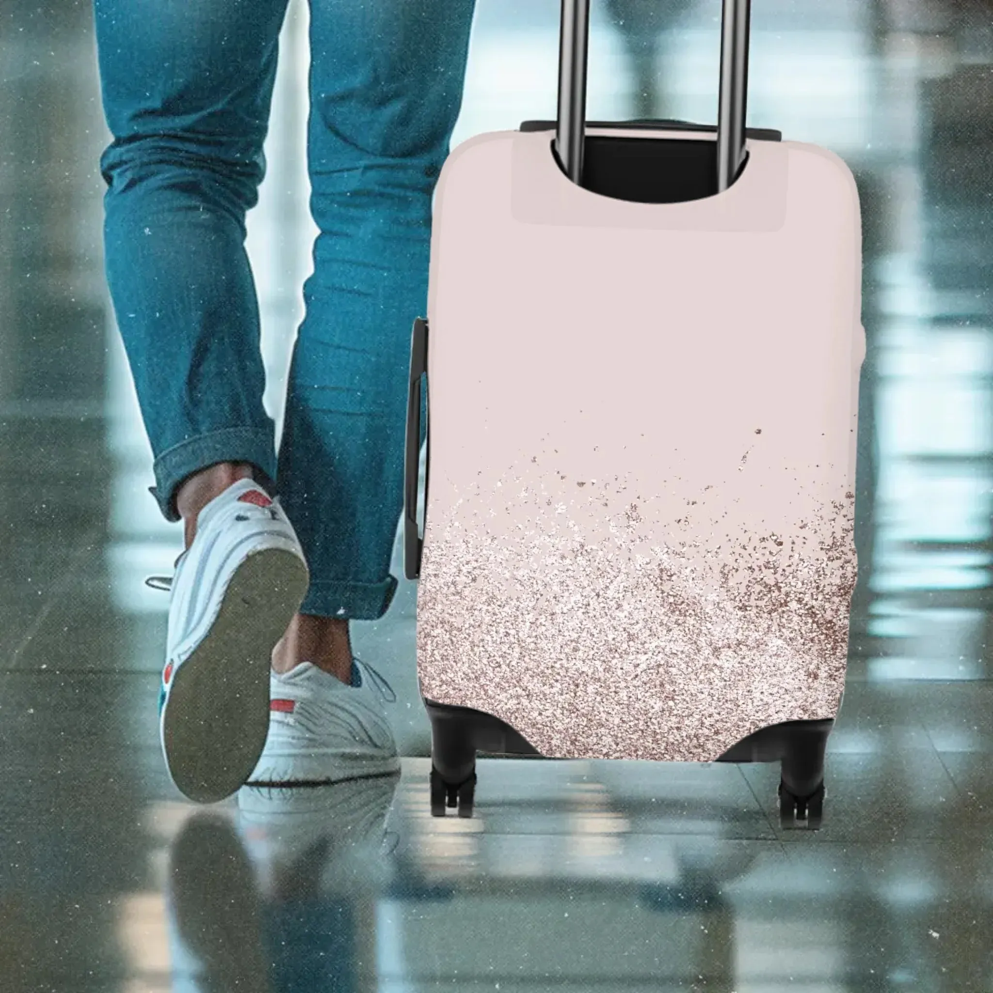 Groovy Bestfriend - Custom Name - Personalized Gift For Bestie - Luggage Cover