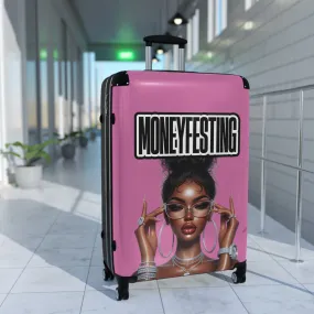 Her Moneyfesting Suitcase (Light Pink)