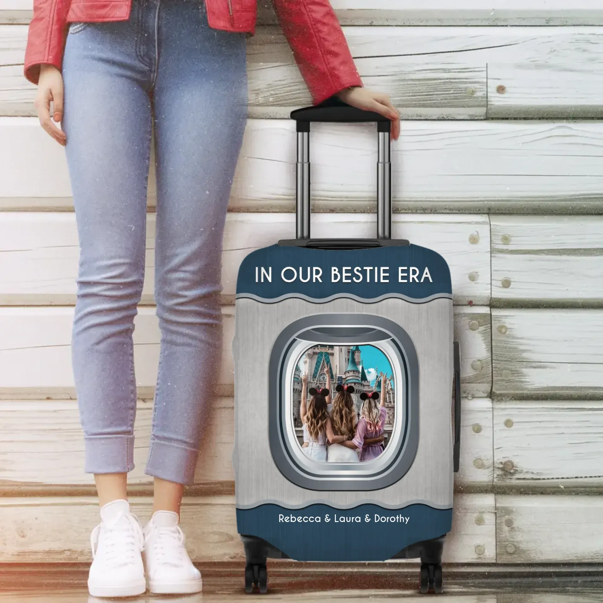 In Our Bestie Era - Custom Photo - Personalized Gift For Bestie - Luggage Cover