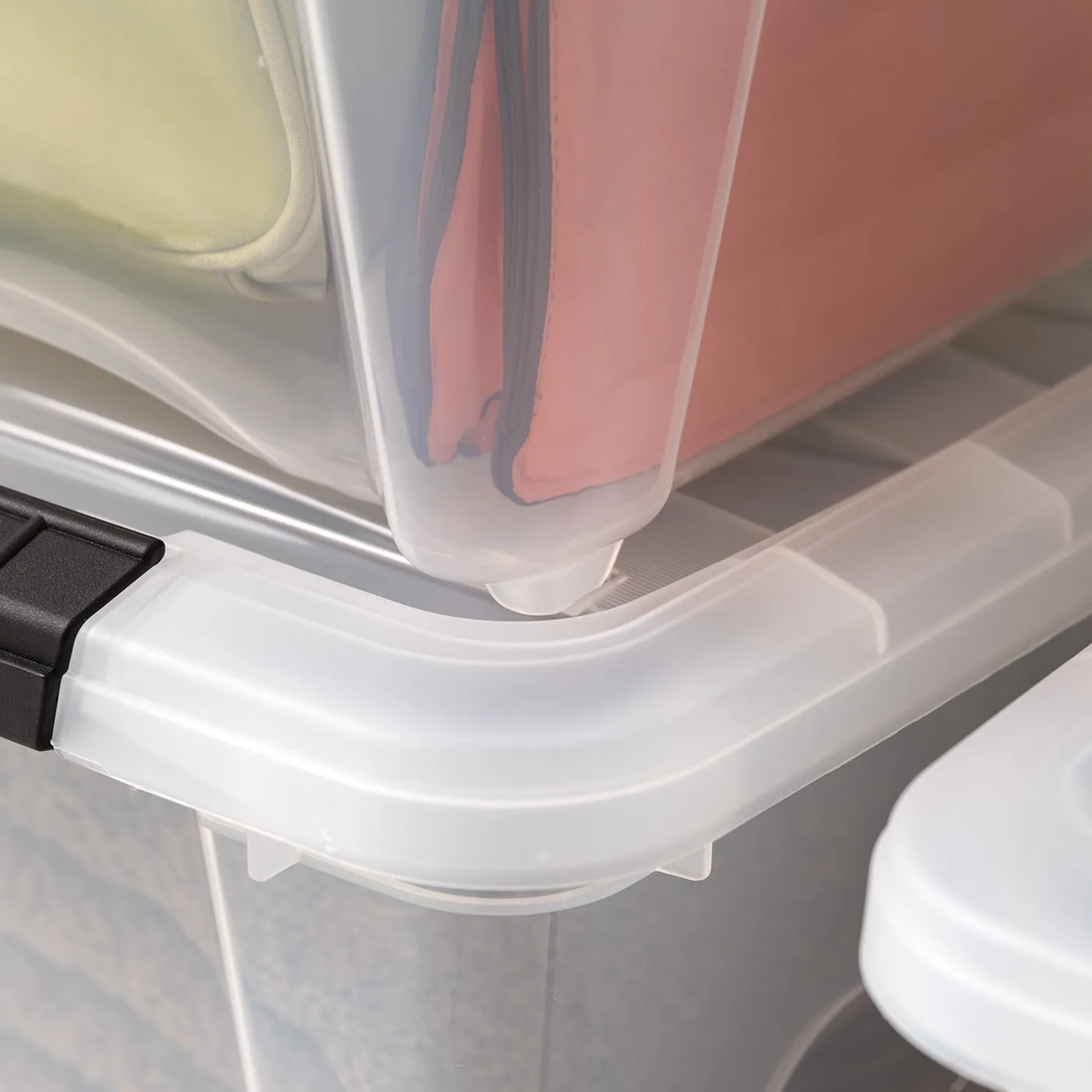 IRIS USA 19 Qt Clear Plastic Storage Box with Latches, 6 Pack