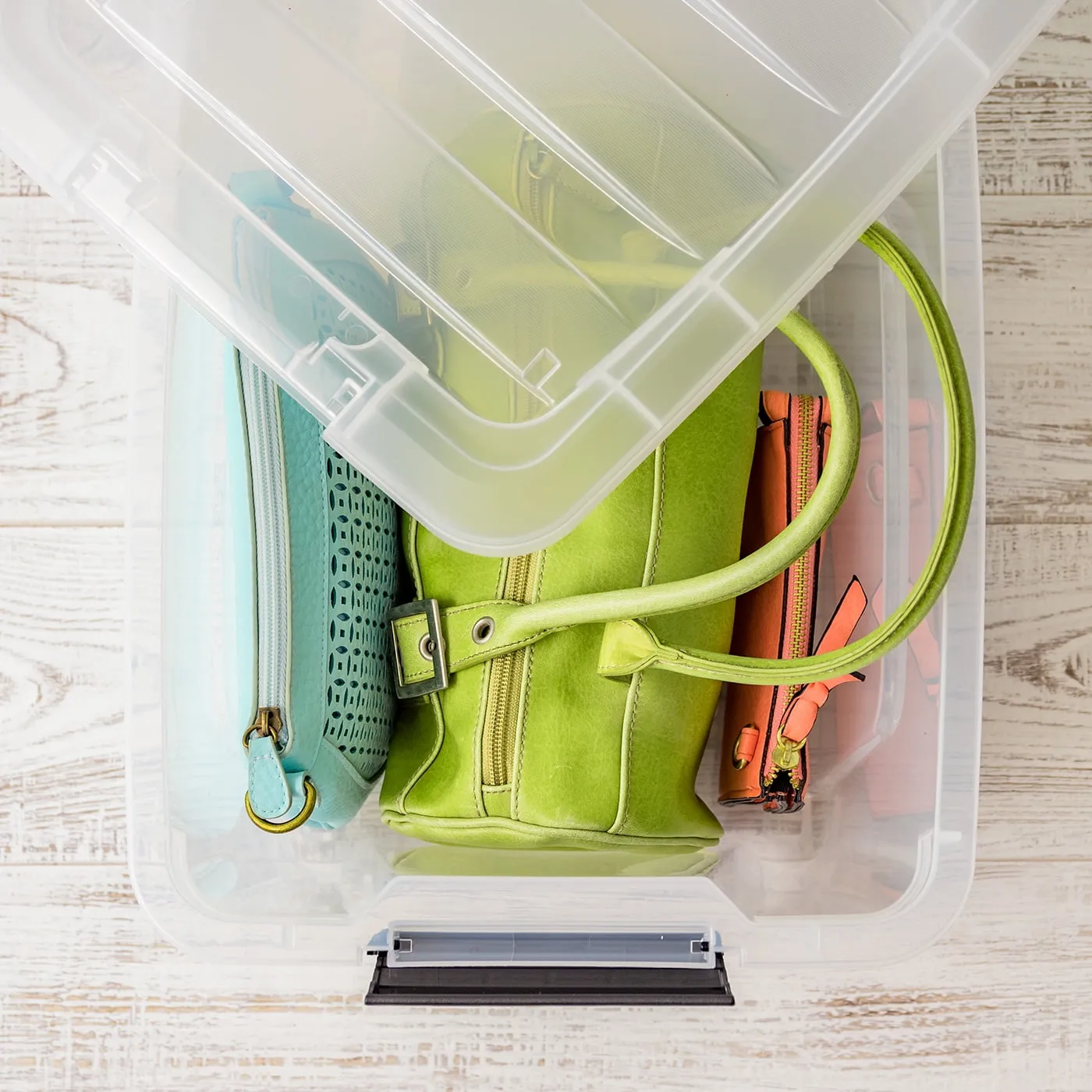 IRIS USA 19 Qt Clear Plastic Storage Box with Latches, 6 Pack