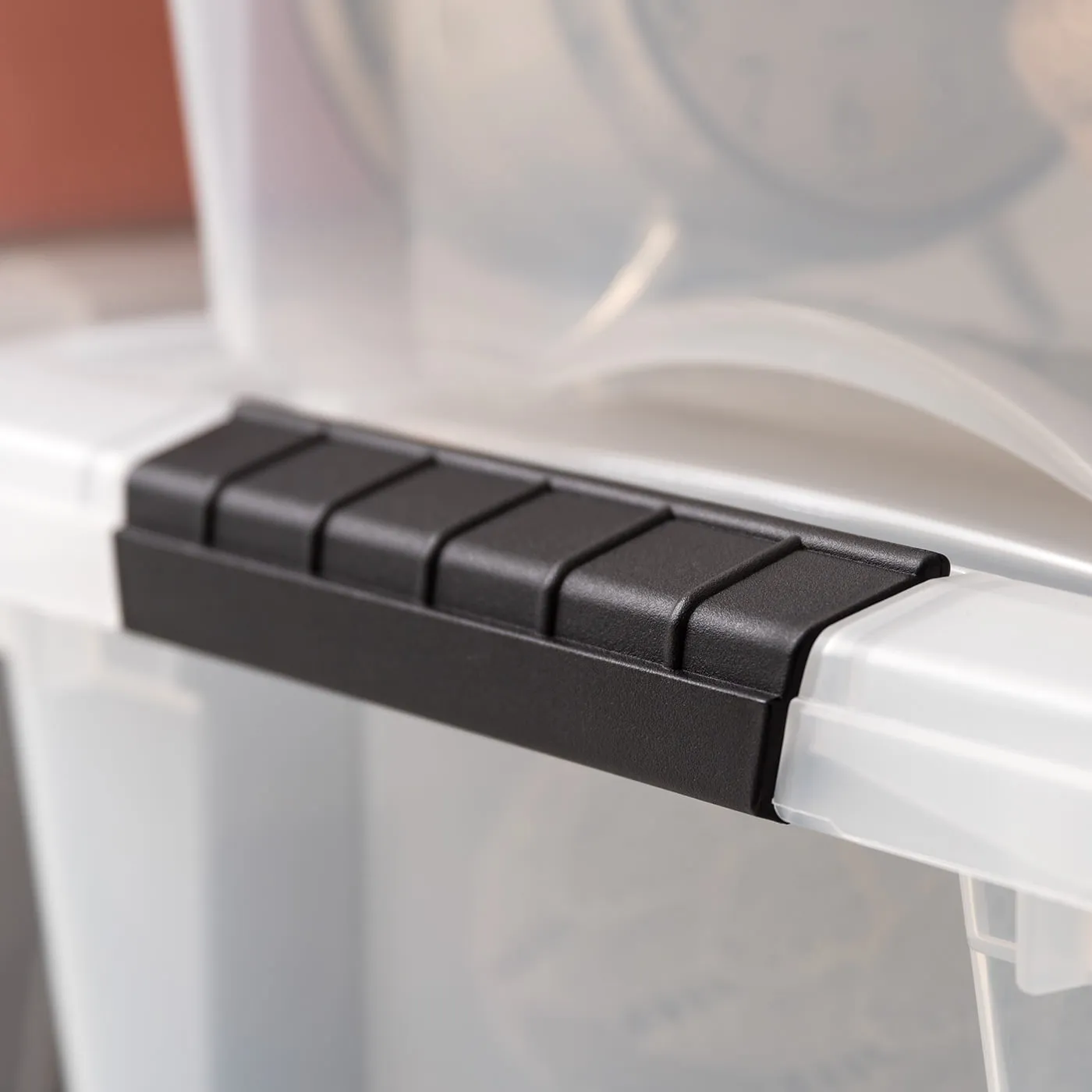 IRIS USA 19 Qt Clear Plastic Storage Box with Latches, 6 Pack