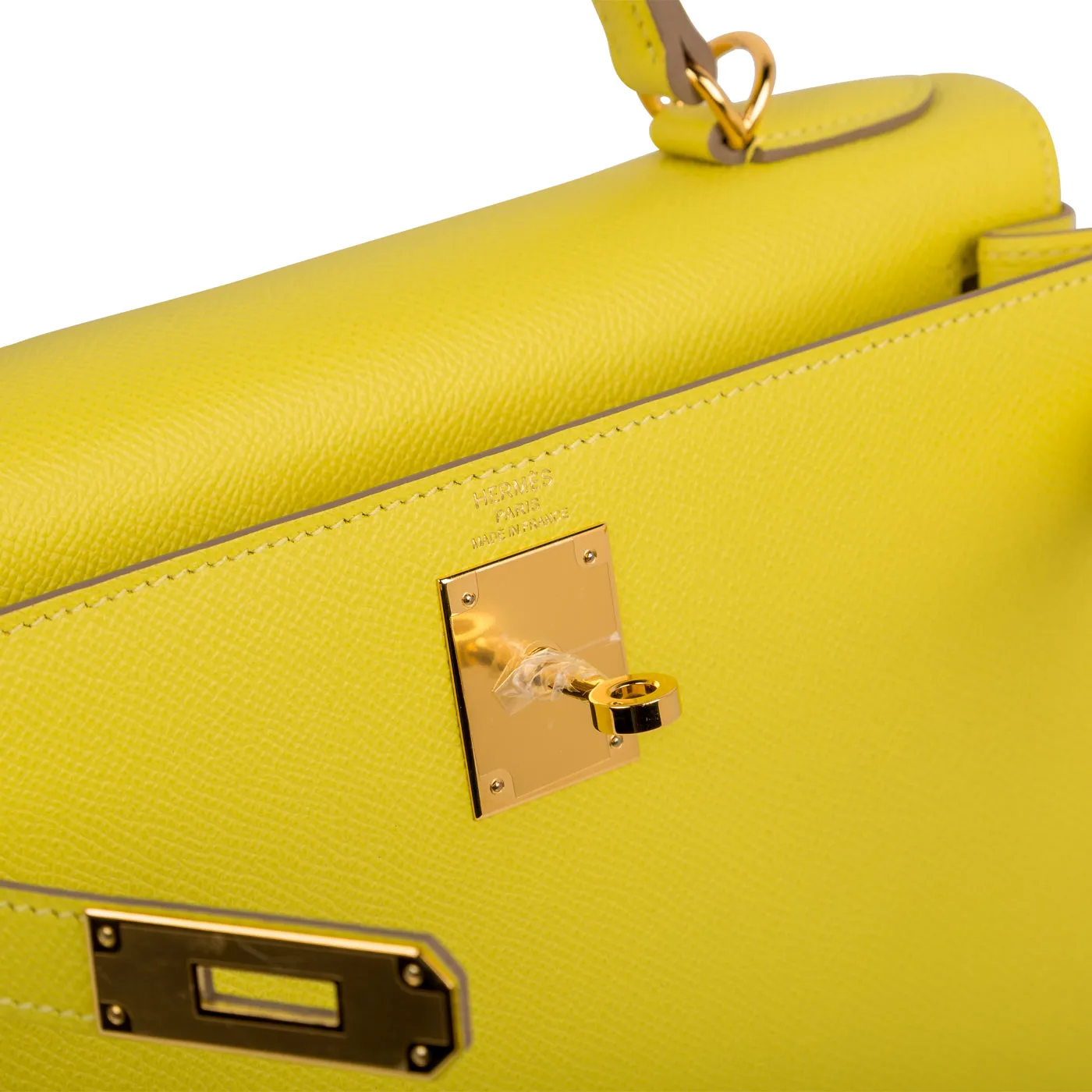 Kelly 28 - Lime Epsom Sellier
