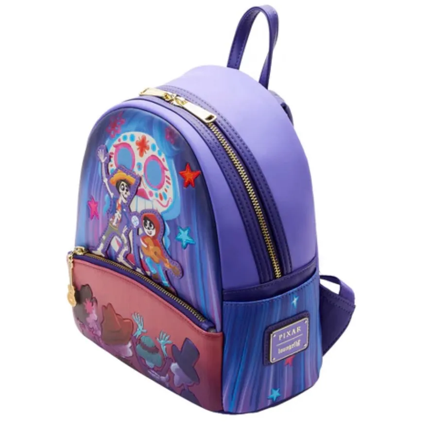 Loungefly Disney Coco Miguel & Hector Performance Scene Mini Backpack