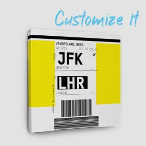Luggage Ticket - Canvas