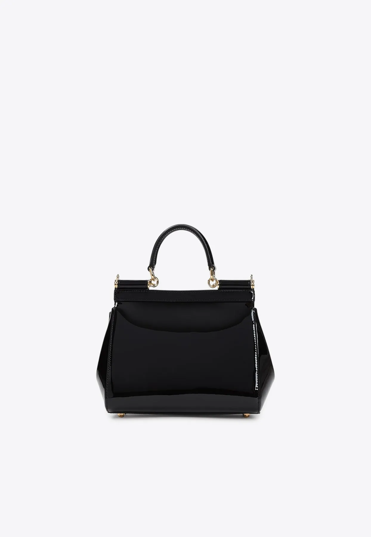 Medium Sicily Patent Leather Top Handle Bag