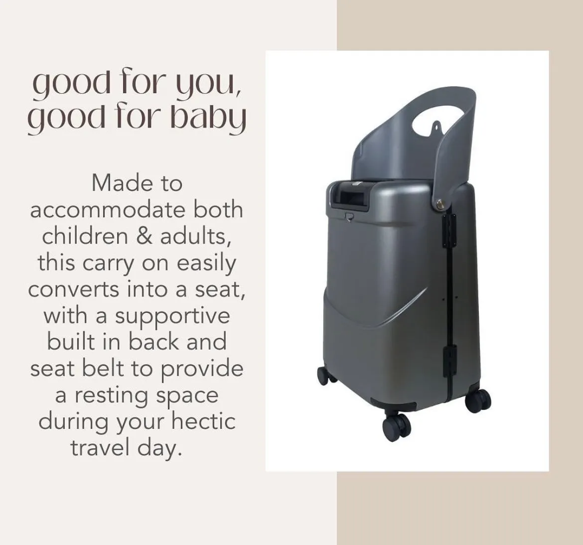 MiaMily Ride-On Carry On Suitcase