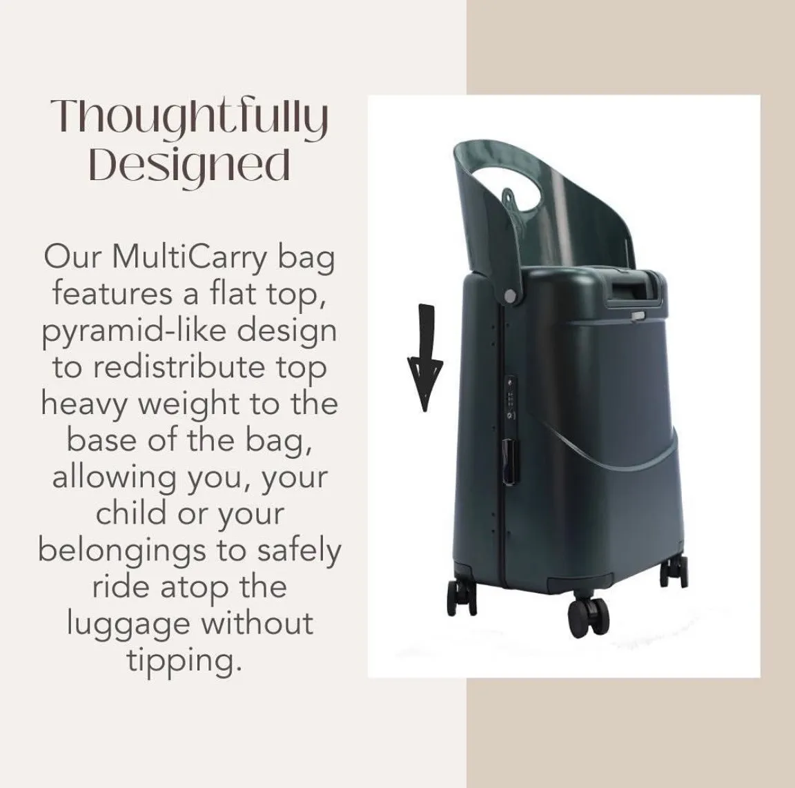 MiaMily Ride-On Carry On Suitcase