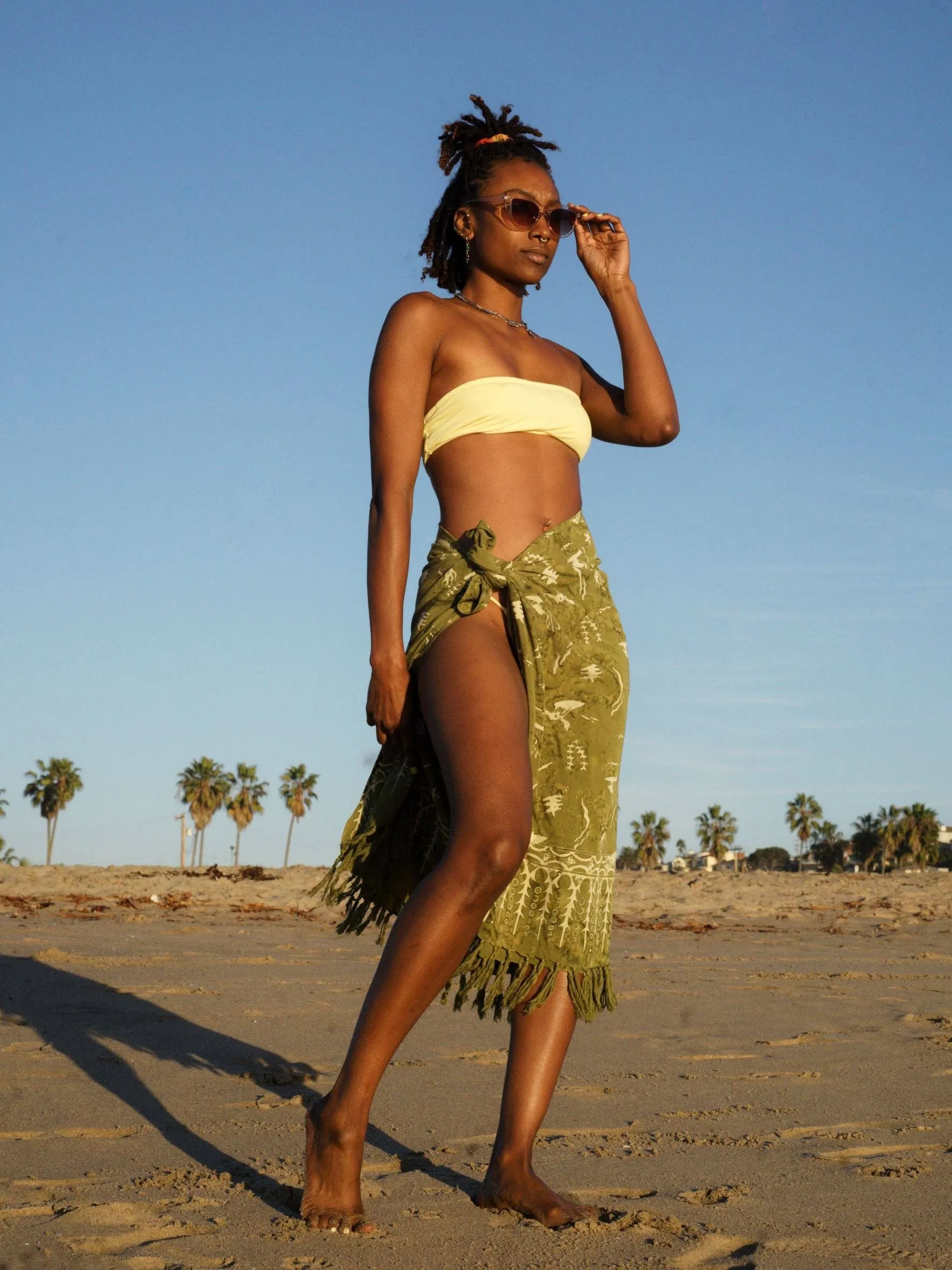 Olive Green Sarong - DUCK DIVE