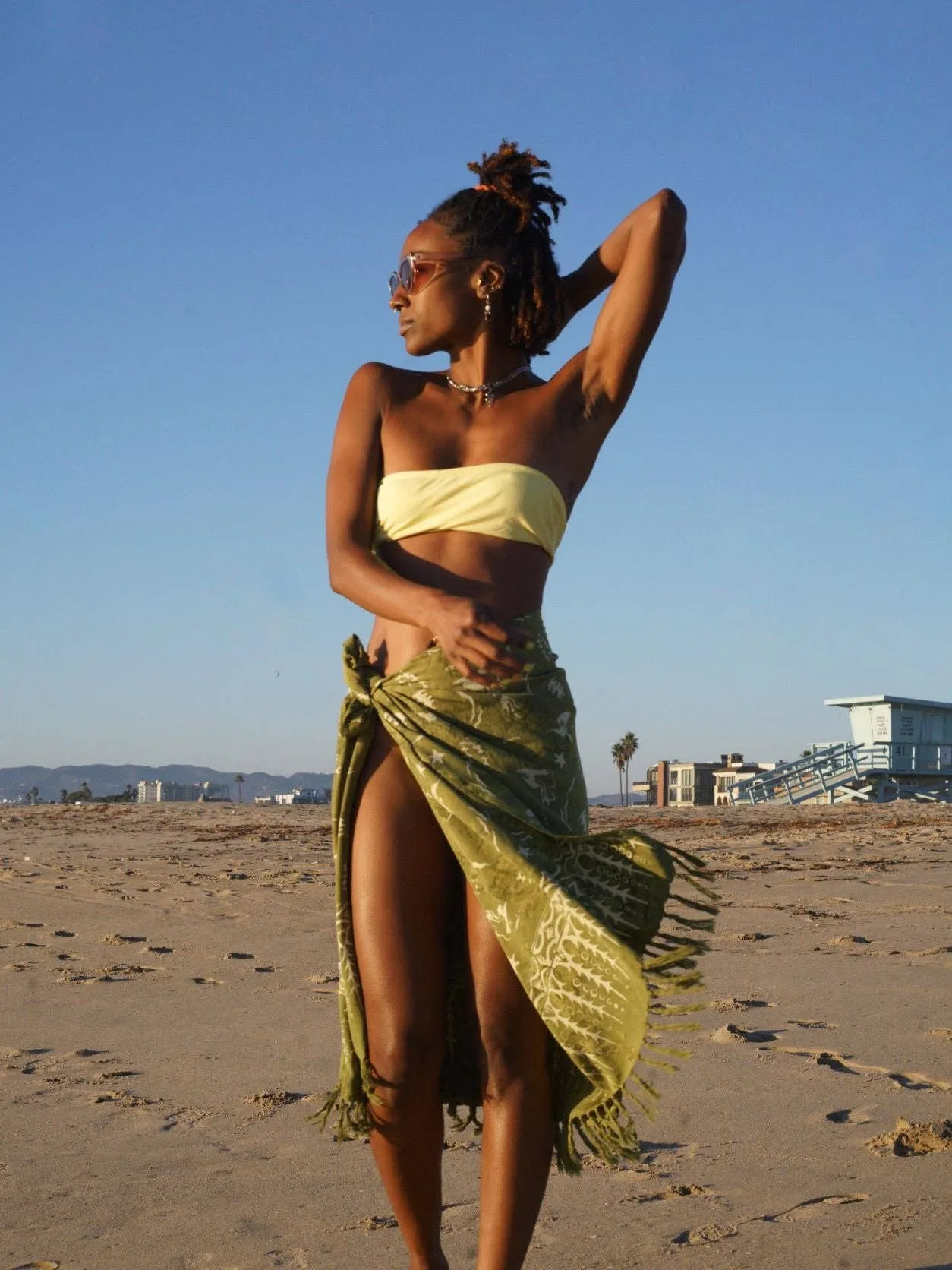 Olive Green Sarong - DUCK DIVE
