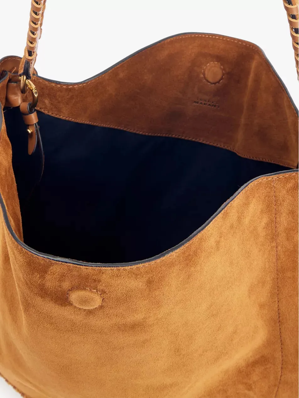 Oskan Hobo Shoulder Bag in Cognac