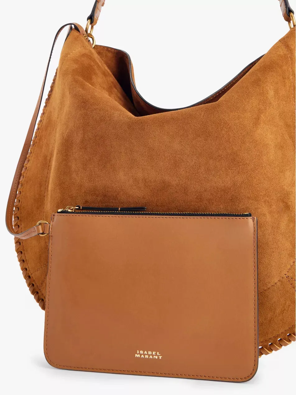 Oskan Hobo Shoulder Bag in Cognac