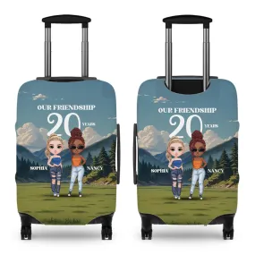 Our Friendship - Custom Name - Personalized Gift For Bestie - Luggage Cover