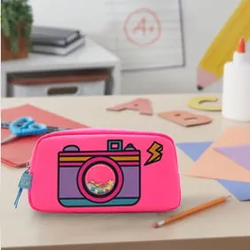 Pen   Gear Shake Sequins Pencil Pouch, New Camera Design, Pink