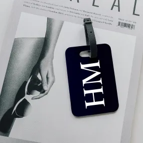 Personalised Luggage Tag | Monogram in Midnight