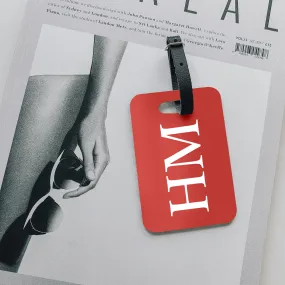 Personalised Luggage Tag | Monogram in Watermelon