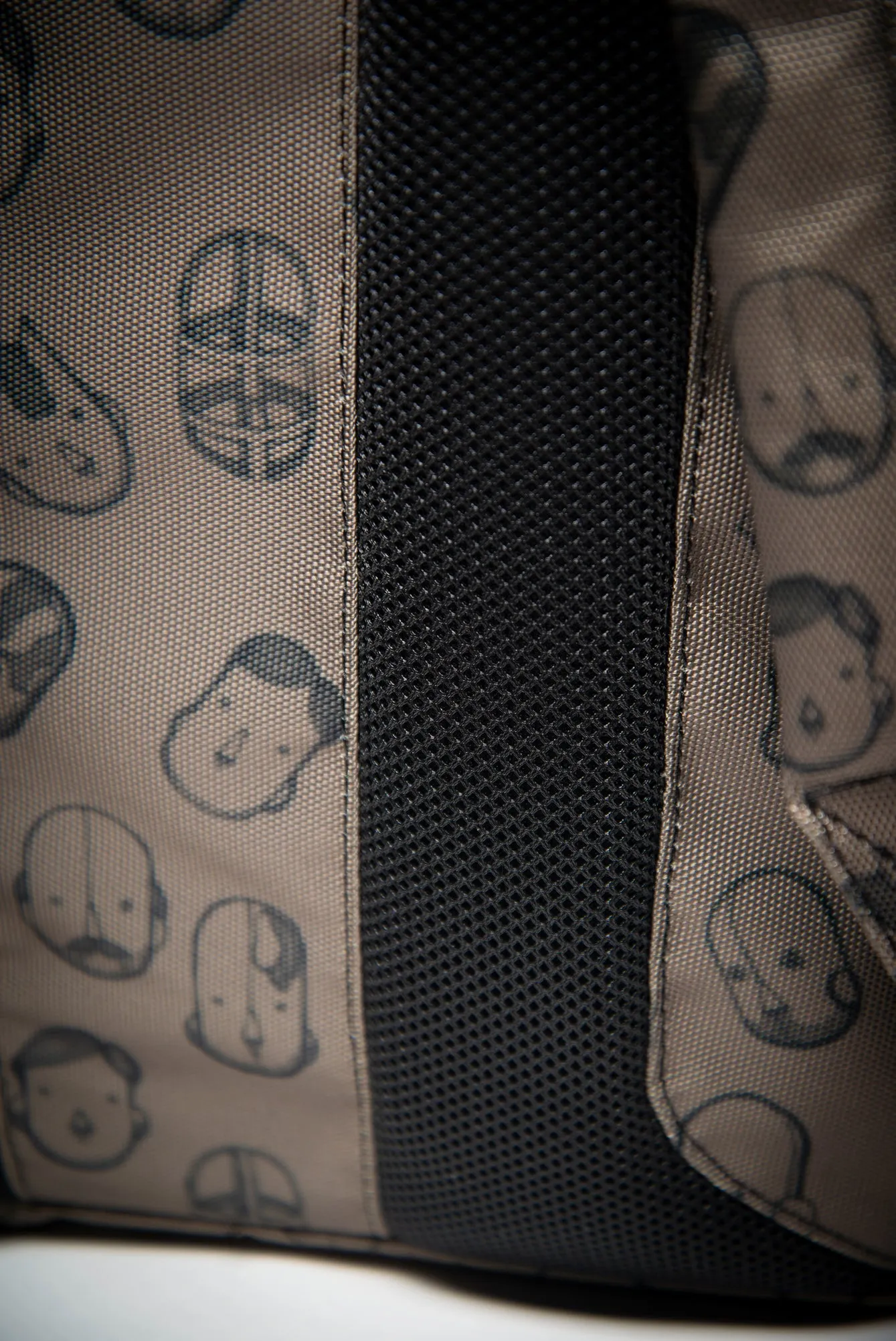 Robot Heads Pattern Large Capacity Travel Backpack