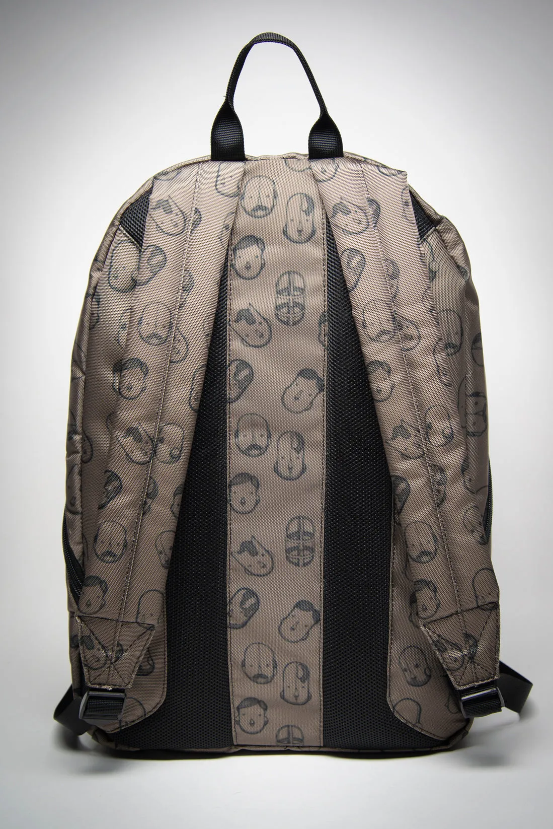 Robot Heads Pattern Large Capacity Travel Backpack