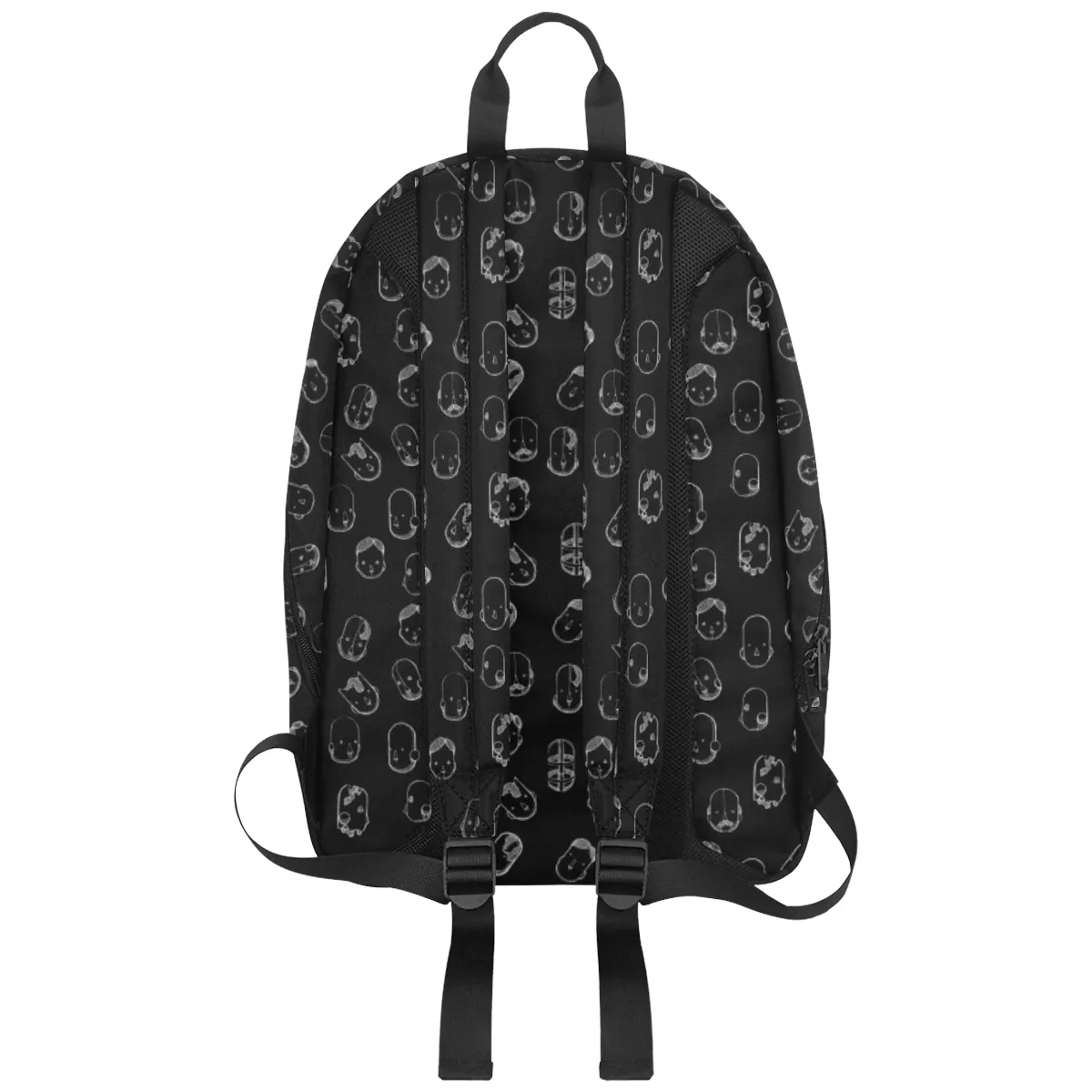 Robot Heads Pattern Large Capacity Travel Backpack