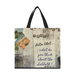 Sabbath Beautiful Truth Canvas Tote