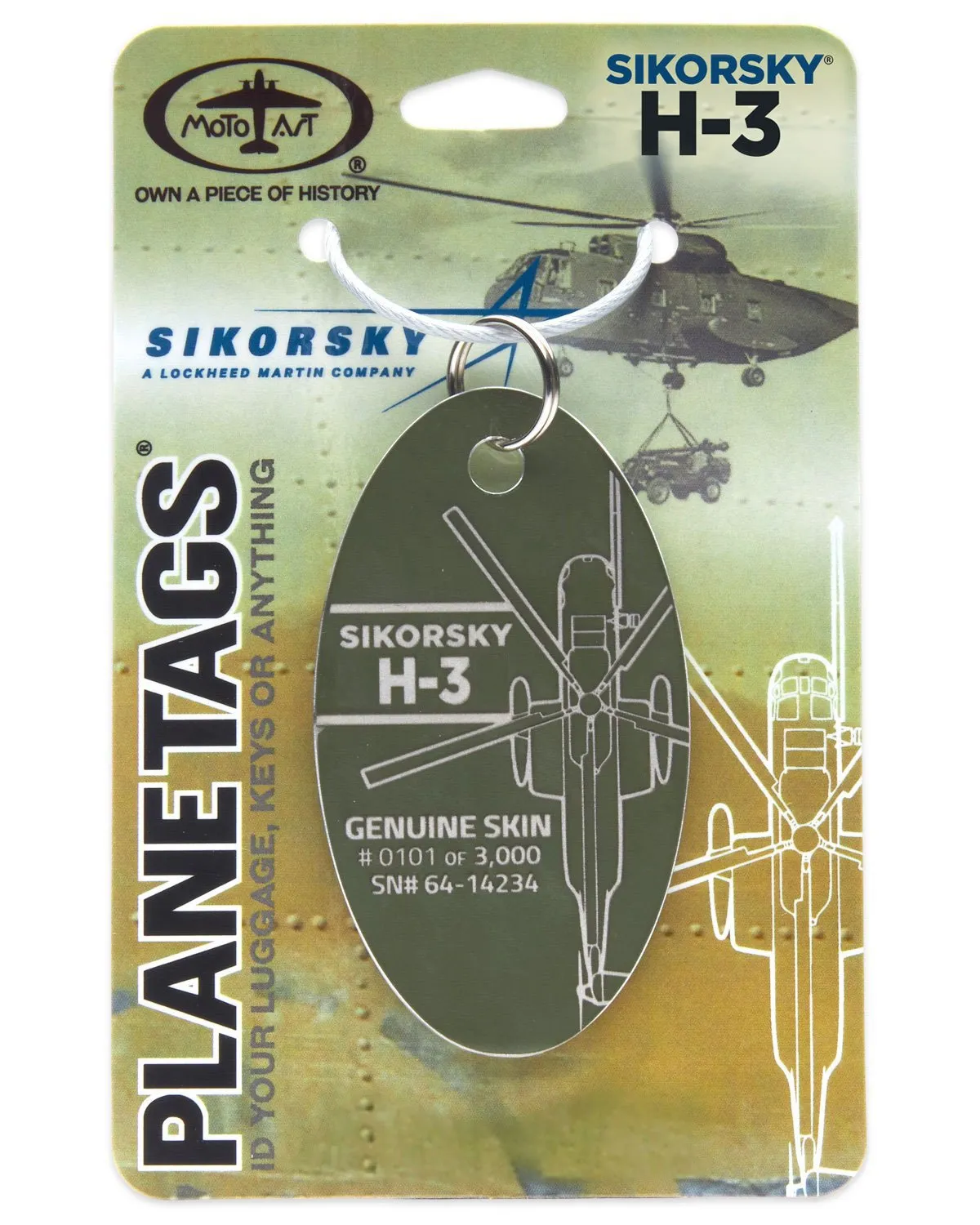 Sikorsky H-3 Yanks Plane Tag