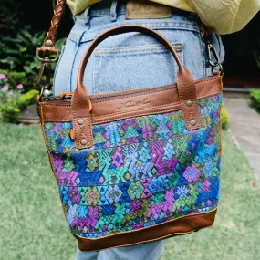 THE PERFECT BAG - POCKETLESS MINI - OOAK HUIPIL - CAFE - NO. 12486