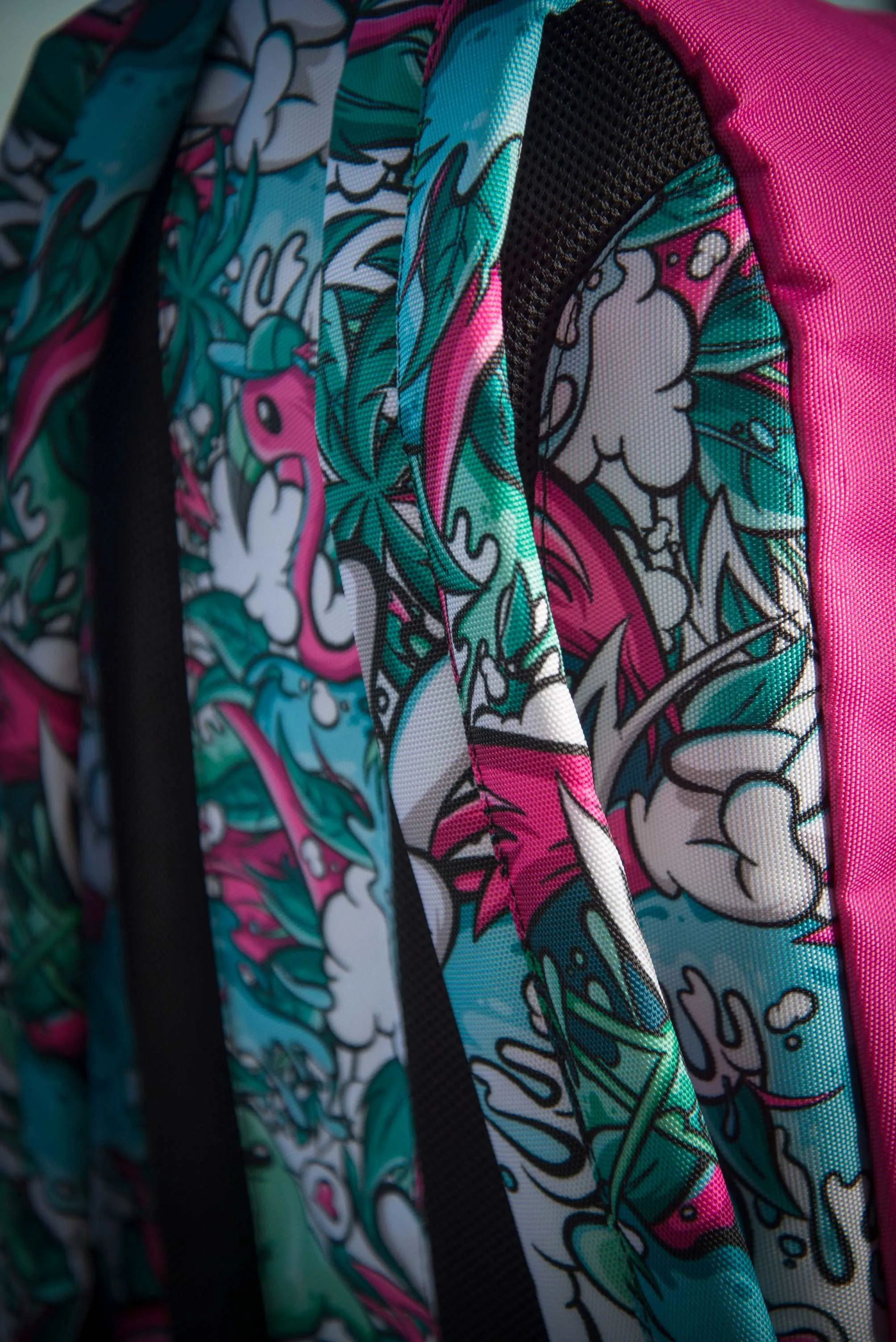 Tropicana Pattern Large Capacity Travel Backpack