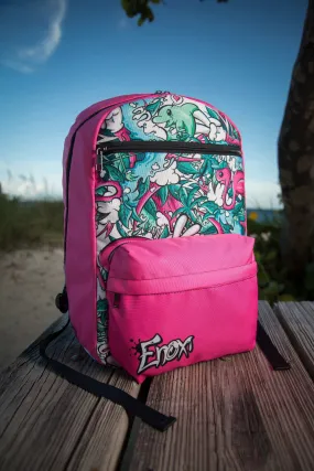 Tropicana Pattern Large Capacity Travel Backpack