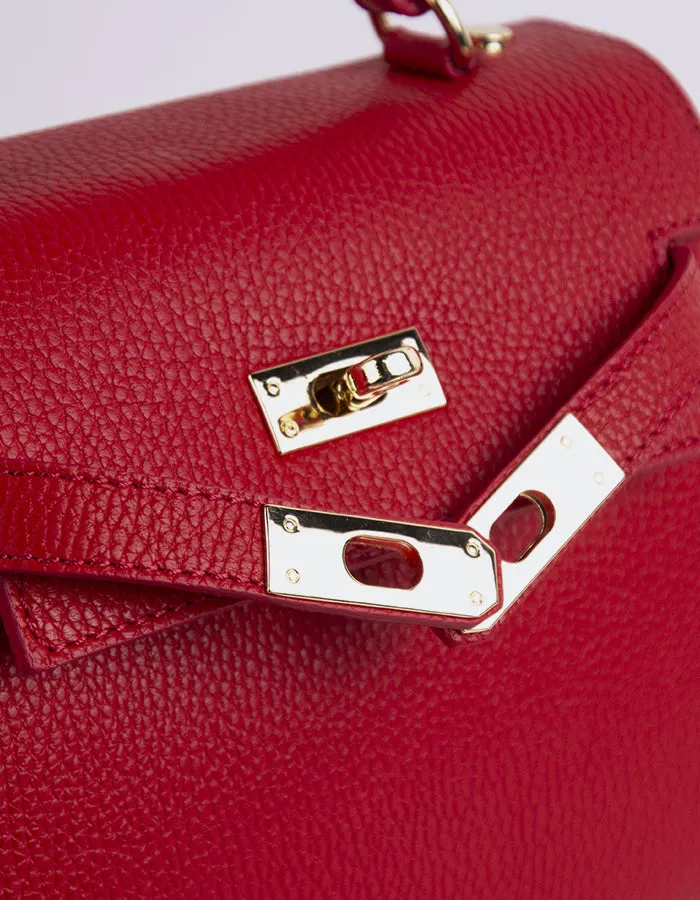 Vance Red Leather