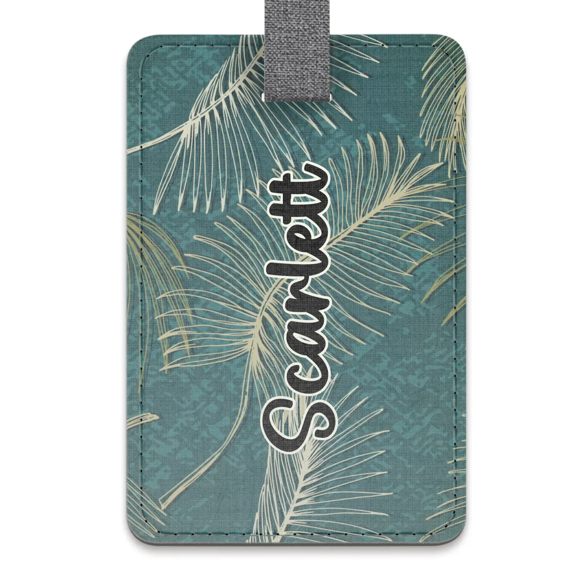 Vintages Leaves Pattern Background - Custom Background - Personalized Gift For Bestie - Luggage Tag