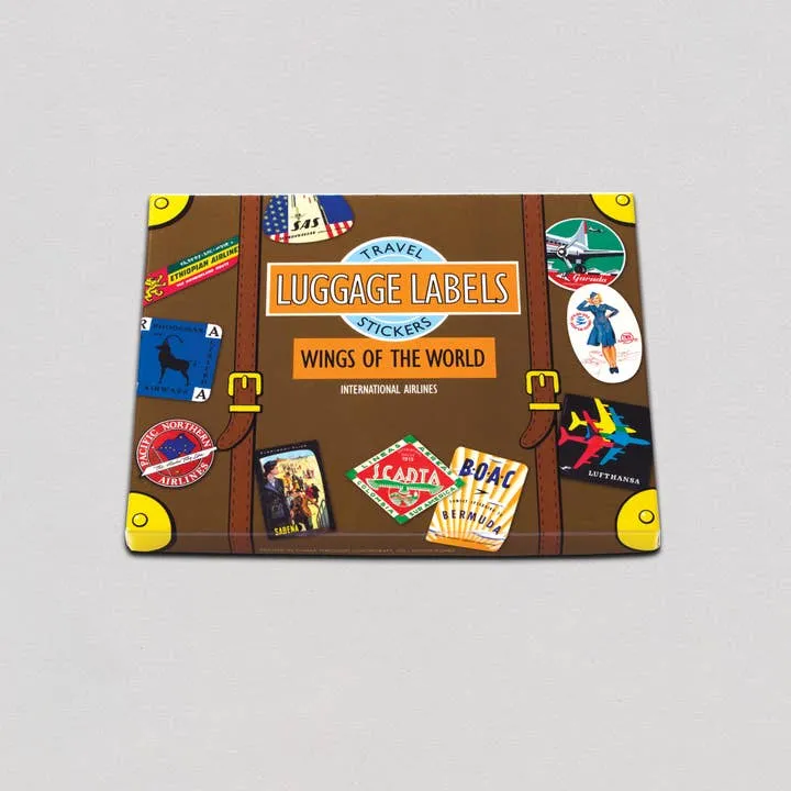 Wings of the World - Travel Label Sticker Box